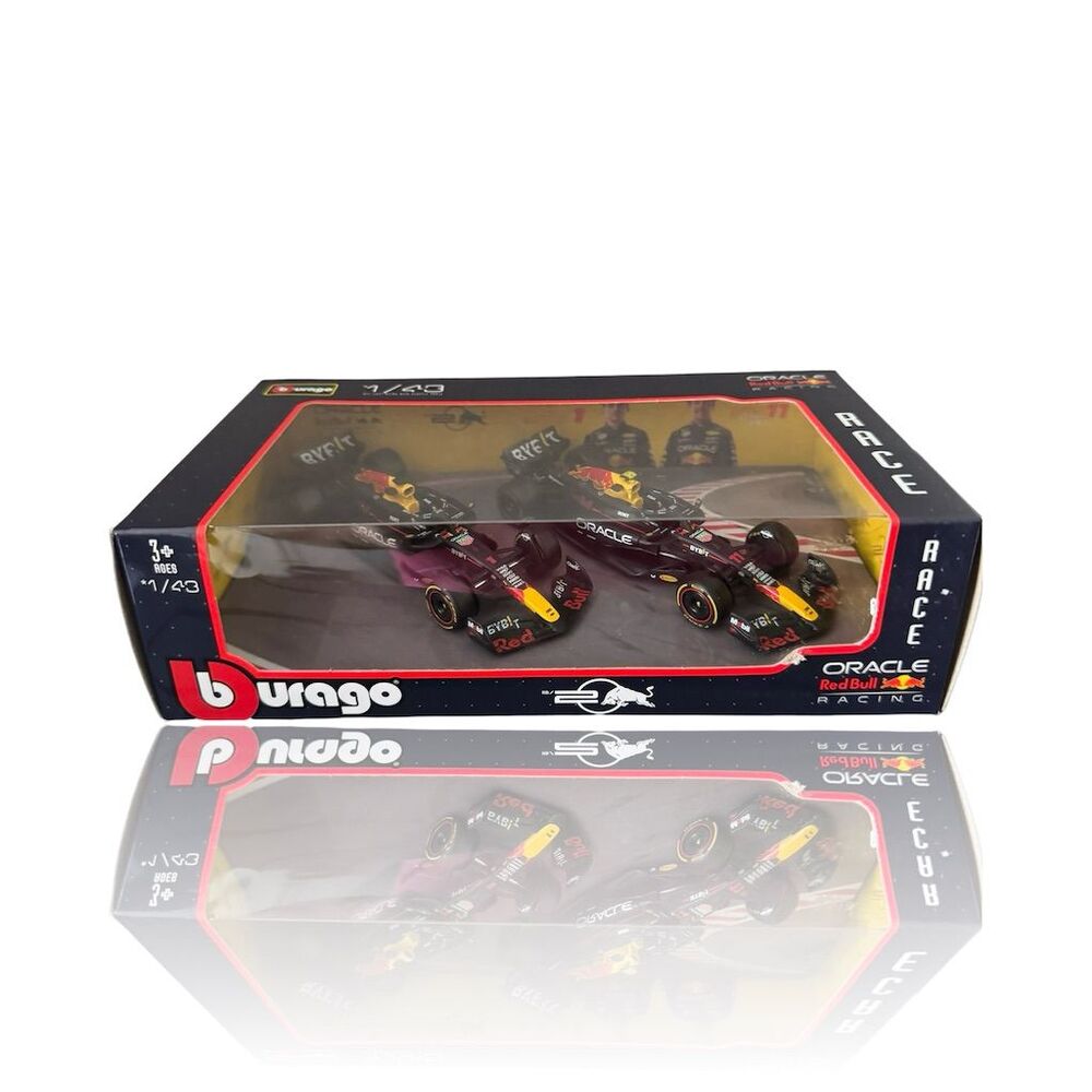 Bburago 1:43 Red Bull Racing Diecast Model Car Set Unopened Box